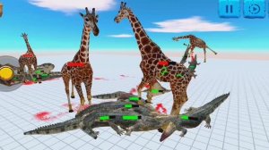 КРОКОДИЛЫ АТАКУЮТ ЖИРАФОВ (ОТКРЫТА ОХОТА) 🔥😱 Animal Revolt Battle Simulator