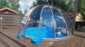 Как зимует наш бассейн, водонагреватель для бассейна, как очищаем воду