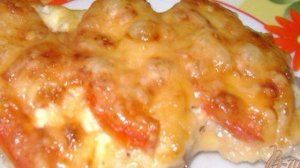 Нарядное куриное филе из духовки