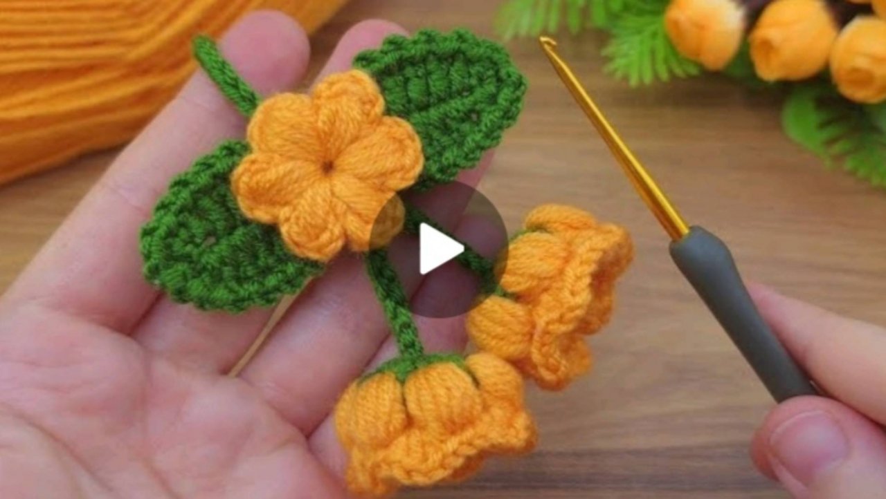 Колокольчики крючком 🔔 #Анявяжет #вязаниекрючком #веселыепетельки