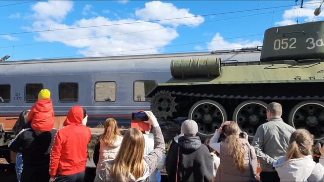 Прибытие Легендарного Поезда Победы г.Шахунья. 80-летие Победы в ВОВ.
