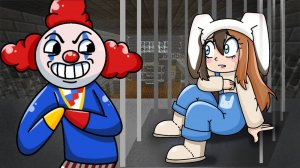 🤡 4 КЛОУН ЗАПЕР БАФФИ В ТЮРЬМЕ! ПОБЕГ ИЗ ТЮРЬМЫ ЧЕЛЛЕНДЖ в МАЙНКРАФТ! КТО СЛЕДИТ за BUNNY 24 ЧАСА
