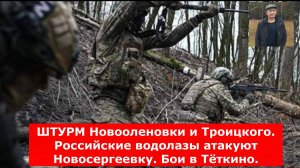 ШТУРМ Новооленовки и Троицкого. Российские водолазы атакуют Новосергеевку. Бои в Тёткино.