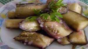 Баклажаны с чесноком маринованые