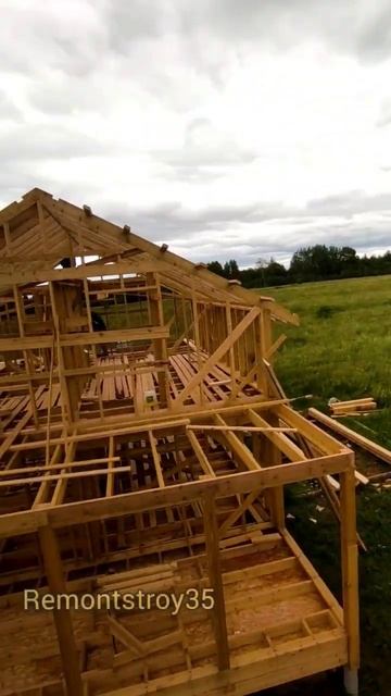 Строительство каркасного дома. Стропильная система. Ч смотреть онлайн