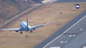 СЛОЖНАЯ ПОСАДКА САМОЛЕТА ТРАНСАВИИ НА МАДЕЙРЕ!!!!!!