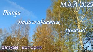 Дачные истории | Май озорник или погода налаживается |Прогулка c Элис