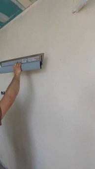 Нанесение шпаклёвки с помощью валика ☝️