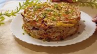 САЛАТ С КУРОЧКОЙ И ОВОЩАМИ🔥🔥 САЛАТ НА СКОРУЮ РУКУ🔥🔥