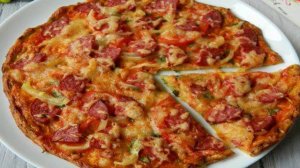 Пицца на кабачковом тесте