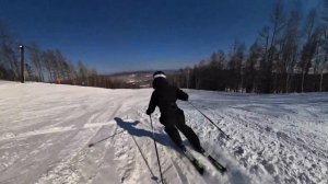 Горнолыжный курорт Холдоми. Трасса Красные качели. Ма?