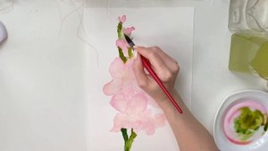 Урок по акварели. РИСУЮ ГЛАДИОЛУСЫ🩷