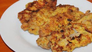 Отбивные из свиного мяса в яично - сырном кляре