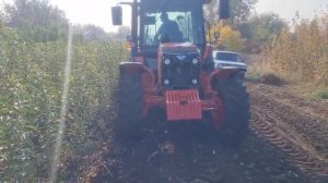 Выкопка саженцев вибро скобой,плуг для выкопки саженц