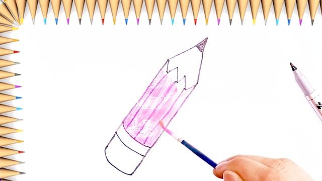 Карандашный рисунок для детей,Pencil drawing for kids,Bolalar uchun qalam chizish
