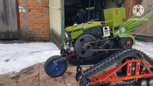 Гусянки. Установка на тяжёлый дизельный мотоблок. "КРУ