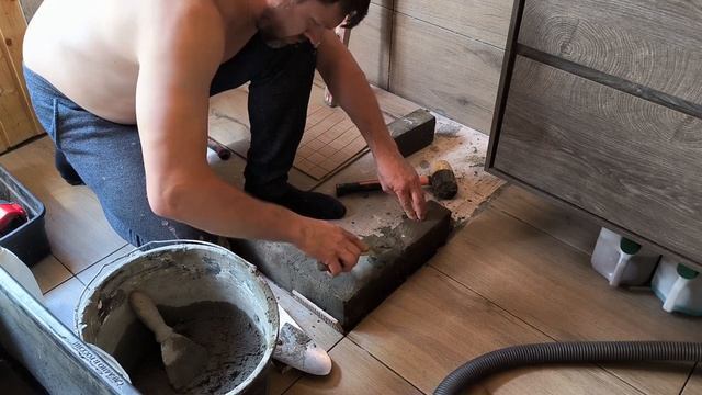 Как сделать ДУШЕВОЙ ПОДДОН В УРОВЕНЬ С ПОЛОМ, водяной ? смотреть онлайн