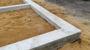 Ленточный фундамент под баню из газобетона 4.6 на 6 метр