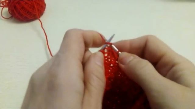ПРОСТОЙ ДВУХСТОРОННИЙ узор спицами  SIMPLE DOUBLE SIDED knitting pattern