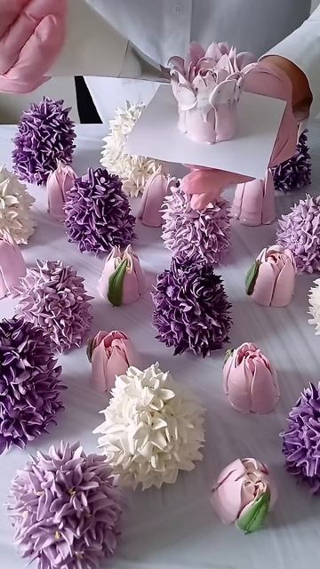 Зефирные цветы #зефир #обучение #flowers #florist #cake #рецепты