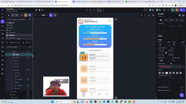 Создаем мобильное онлайн учебное приложение с помощью Flutter Flow. Часть 4 из 4