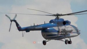 Миль Ми-8 вертолёт. Посадка.