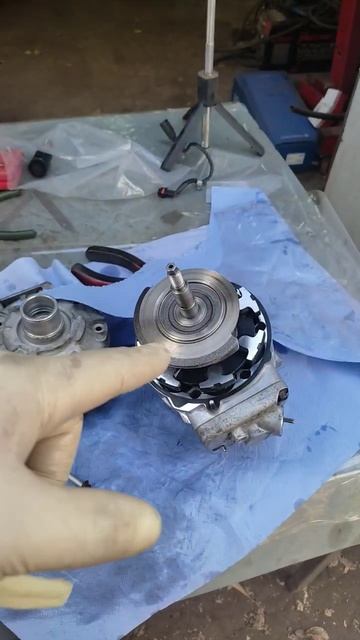 WV PHAETON 5 сборка компрессора кондиционера #automobile #ремонт смотреть онлайн