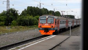 Электропоезд ЭД9М-0174. Полёт от ст.Озёрки до с.Озёрки с опазданием на 3ч.