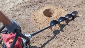 Испытал новый шнек к мото буру  для бурения льда . Диаметром 150 мм .