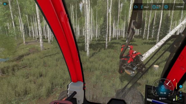 FS 22 - ВЫЖИВАНИЕ на БОЛОТЕ.   Валю ЛЕС на ЭКСПОРТ.  Лесоза?