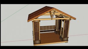 Беседка своими руками с чертежами и размерами.
