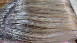 Тонирование Концепт 9/ 1 на мелированных волосах.