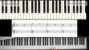 В лесу родилась елочка на фортепиано просто. Сыграет к