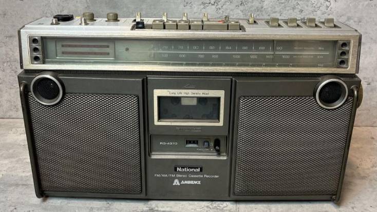 Кассетный магнитофон NATIONAL RQ-4370 FM/AM стерео-радиоприемник-Япония-1978-год