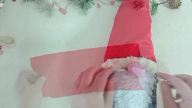 Новогодний гном 120 см своими руками