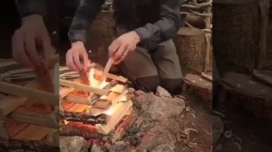 Костер колодец