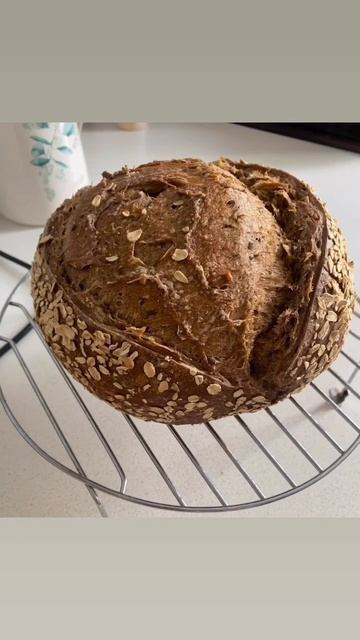 Домашний ржаной с солодом хлеб на закваске. #хлеб смотреть онлайн