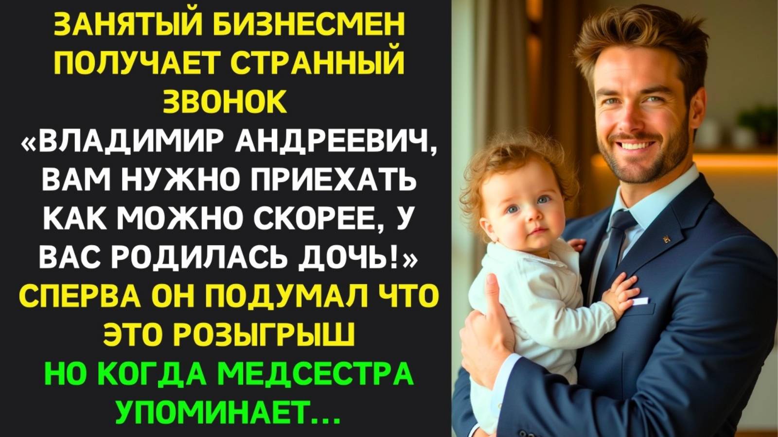 Истории из жизни. Бизнесмен получил звонок о рождении Жизненные истории, Аудио рассказы слушать