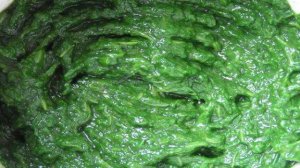 Рисовый мусс со шпинатом