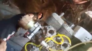 Запуск мотора бПла шахед 136 -герань 2