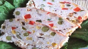 Террин куриный с овощами.