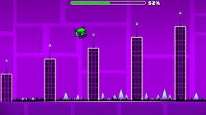 прохождение уровня в Geometry Dash на 3 монетки.