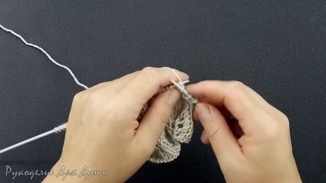 Вязание спицами. Узор 91. (ажурный несложный)