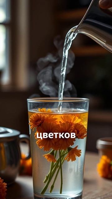 Календула — золотой цветок для кожи #календула #травы?