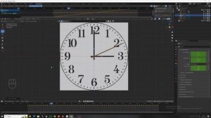 Анимация секундной, часовой и минутной стрелок часов в Blender. Урок.
