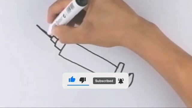 How to draw syringe / Рисуем шприц для детей / Bolalar uchun shprist rasmini chizish смотреть онлайн