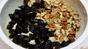 Печенье с черносливом и орехами