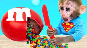 🐵 Обезьянка Бон-Бон и Тайна Сокровища внутри Гигантского Камня! Фильм для детей онлайн