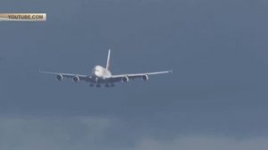 ✈~Airbus A380 чуть не разбился при посадке в аэропорту Герм