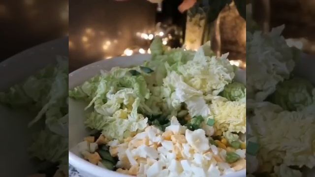 Готовим легкий ПП салат с пекинской капустой🥬
